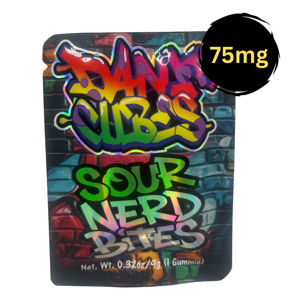 Dank Cube! Sour Nerd Bite 75mg